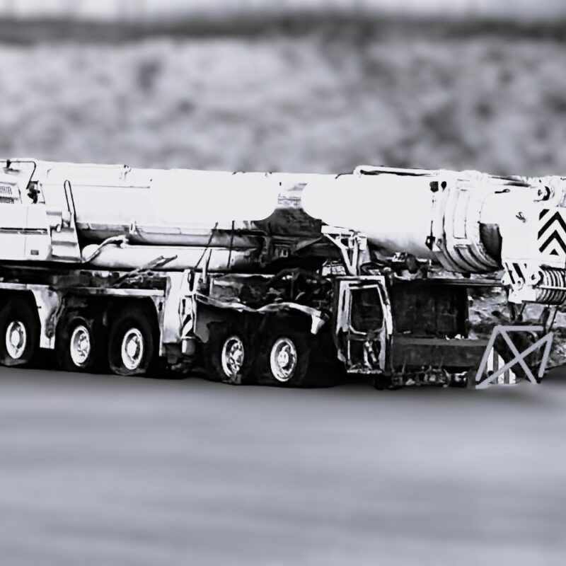 USED LIEBHERR LTM1400-7.1 2009 FOR SALE @GRCOMEX *FIRE DAMAGED*